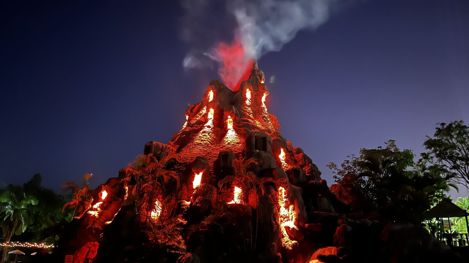Vulcão em erupção